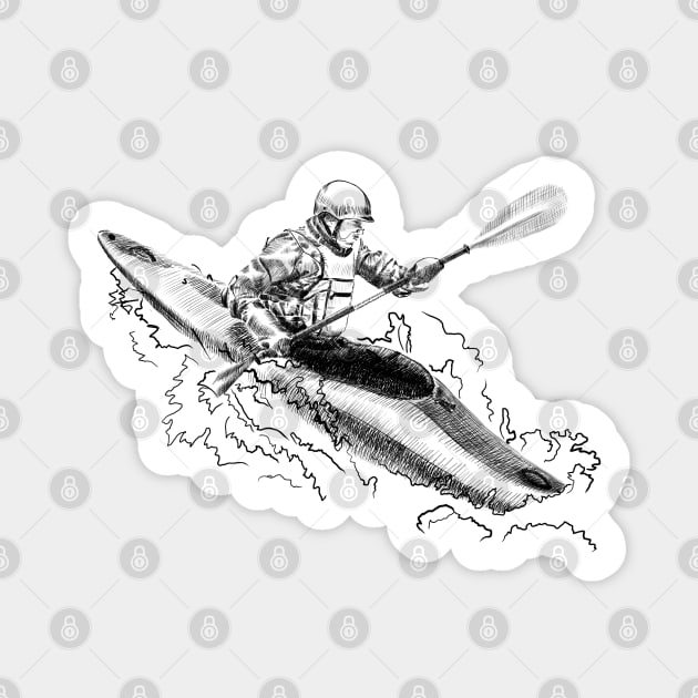 Kayaking Sticker by sibosssr